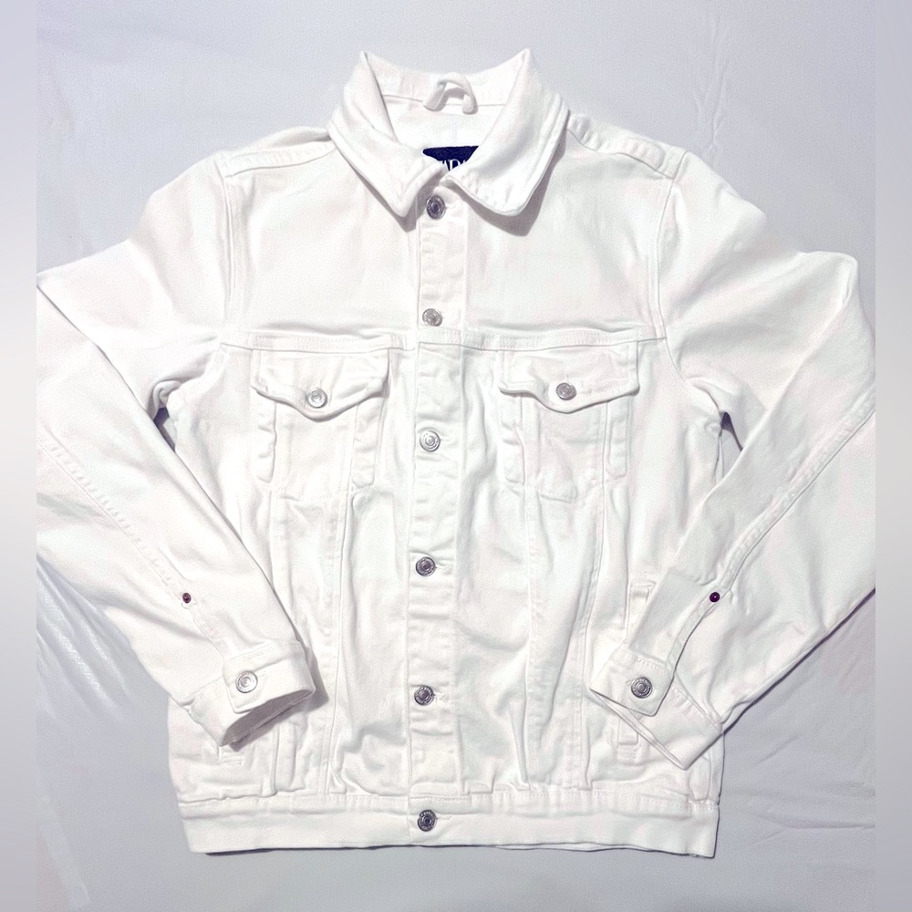 Zara White Denim Jean Jacket Classic Design
